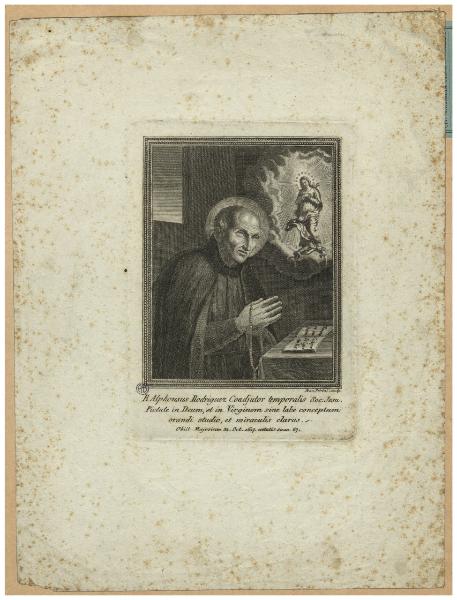 B. Alphonsus Rodriguez coadjutor temporalis Soc: Jesu [...]