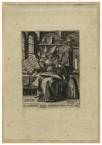 D. Ambrosius Episco. Mediolanen. Vixit A.o Dni 380