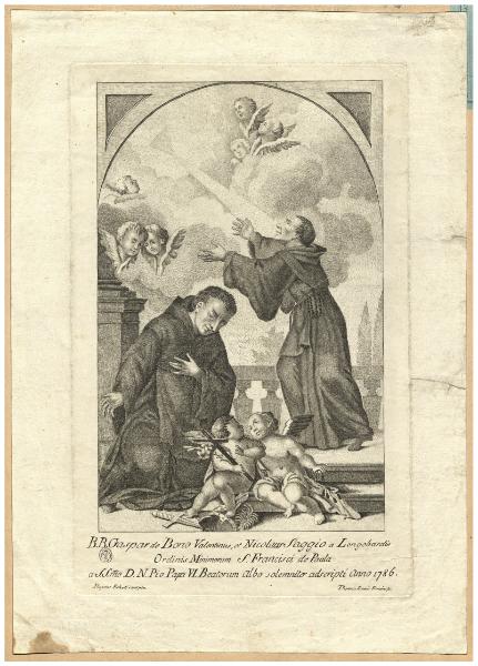 B.B. Gaspar de Bono Valentinus, et Nicolaus Saggio a Longobardis Ordinis Minimorum S. Francisci de Paula [...]