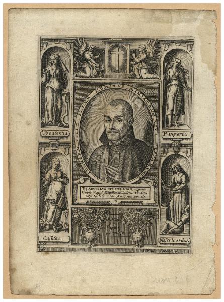 P. Camillus De Lellis Religionis Cleric. Regul. Ministrantiu Infirmis Fundator [...]