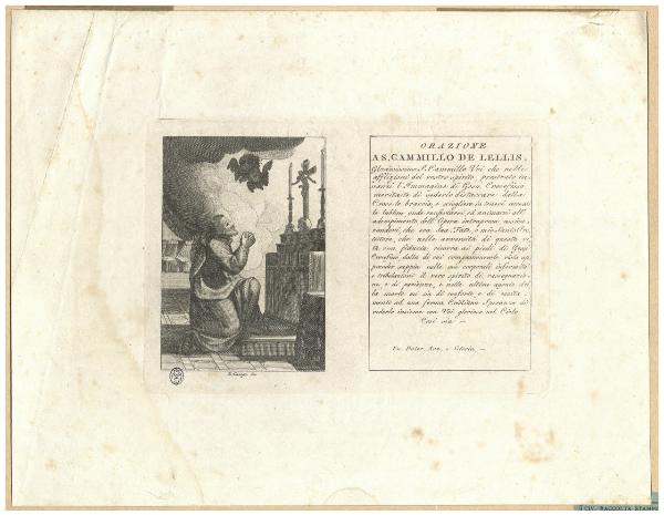 Orazione a S. Cammillo De Lellis [...]