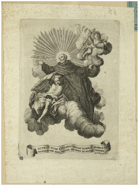Ritratto di S. Filippo Benizi nobile fiorentino propagatore dell Ordine de Servi di Maria Vergine