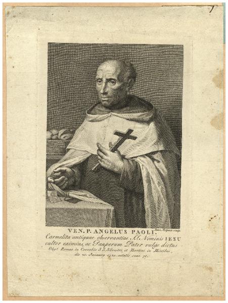 Ven. P. Angelus Paoli Carmelita antiquae observantiae SS. Nominis Iesu [...]