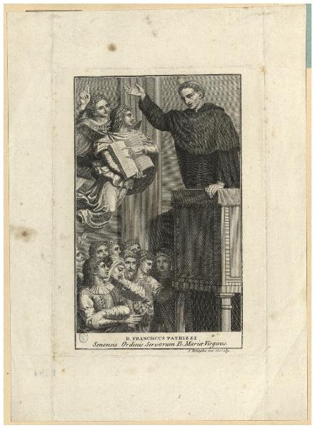 B. Franciscus Patrizzi Senensis Ordinis Servorum B. Mariae Virginis