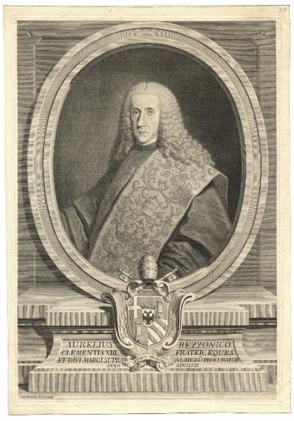 Aurelius Rezzonico Clementis XIII frater, eques et divi Marci supra numerum procurator