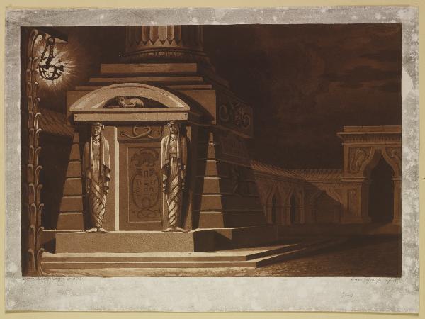 Cortile di tempio egizio