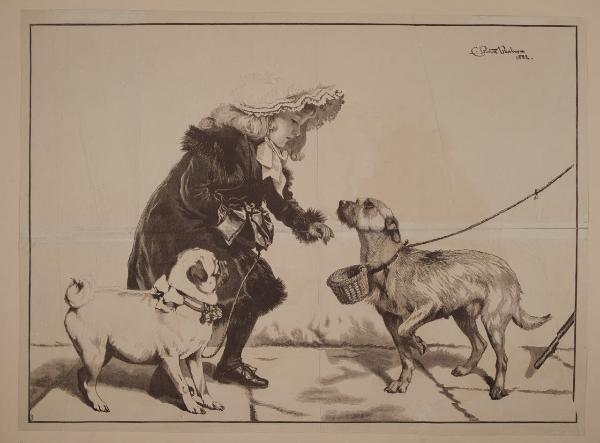 Bambina con cane