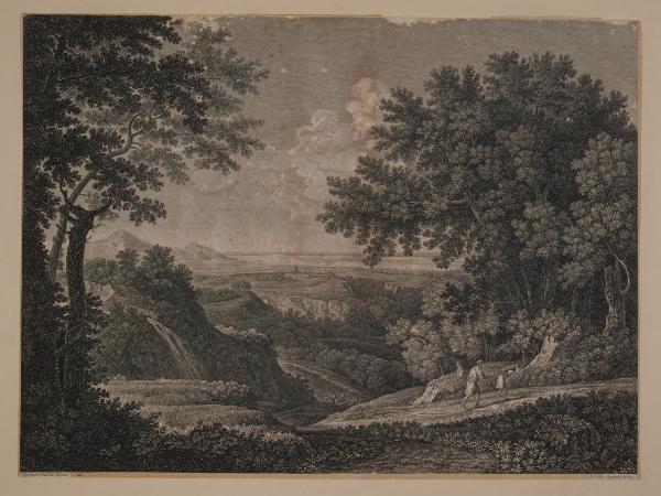 Paesaggio con boscaioli