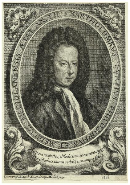 Bartholomaeus Curtius Philosophus et Medicus Mediolanensis Aetat. An. LII