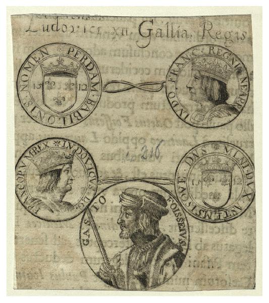 Ludo. Franc. Regni. Neap. R / Ludovicus d. g. [...] / Gasto Foisseius