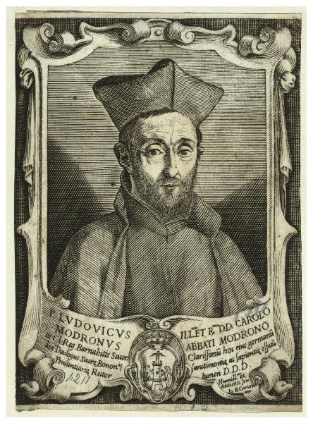 P. Ludovicus Modronus ex C. Reg. Barnabitis Sacerdos Theologus Sacre Bonon.is Penitentiarie Rector. Ill.mo et r.mo D.D. Carolo abbati Modrono clarissimu hoc eius germanu sanctimonie ac sapientie effitu lumen D.D.D