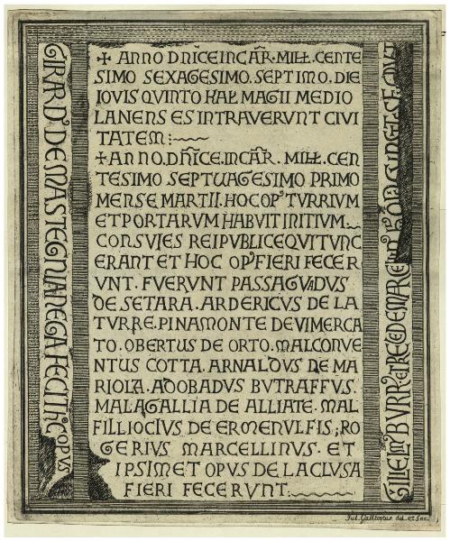 Lapide da Porta Romana
