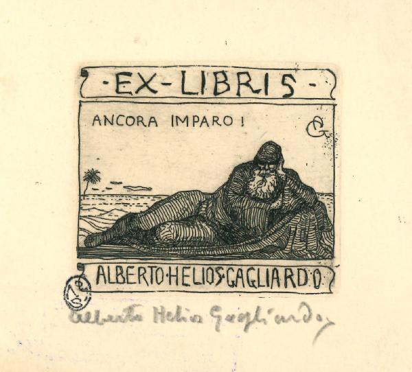 Ex Libris Alberto Helios Gagliardo (Ancora imparo!)