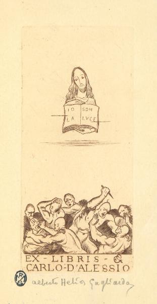 Ex Libris Carlo D'Alessio (Io son la luce)