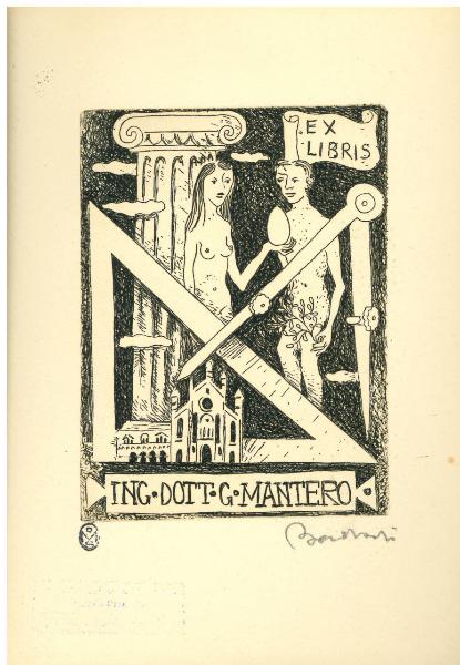 Ex Libris Ing dott G Mantero