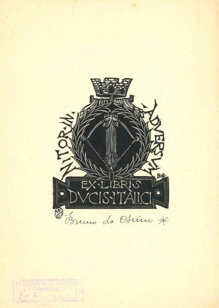 Ex Libris Ducis Italici (Adversum Nitor in)