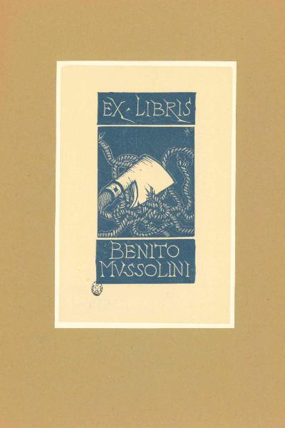 Ex Libris Benito Mussolini