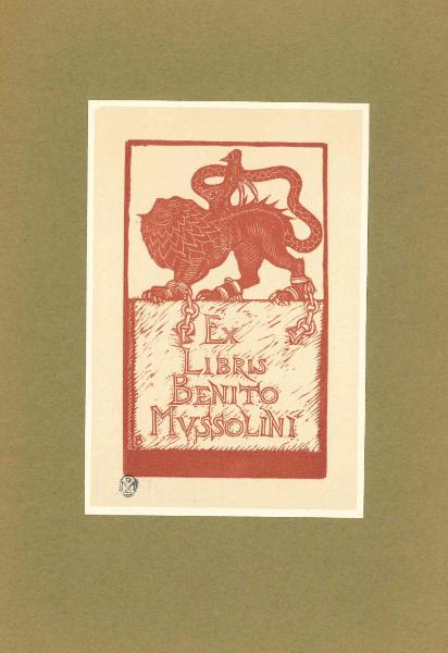 Ex Libris Benito Mussolini