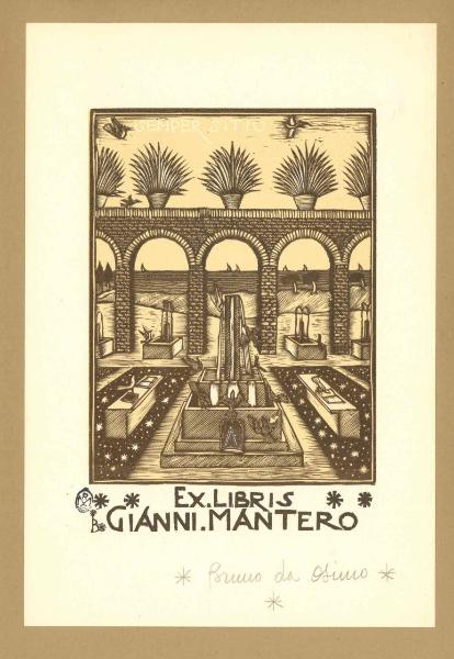 Ex Libris Gianni Mantero (Semper Sitio)