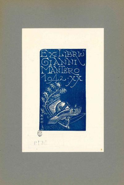 Ex Libris Gianni Mantero (1942 XX)