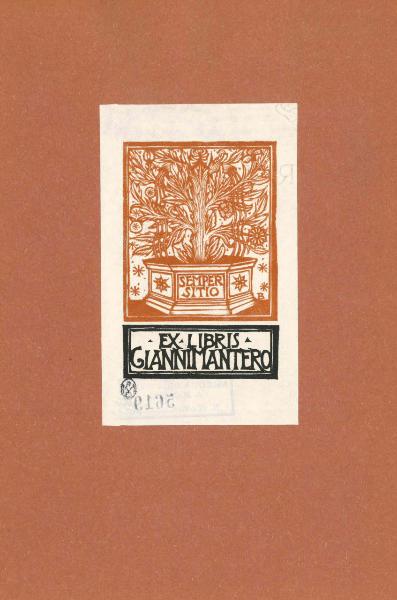 Ex Libris Gianni Mantero (Semper Sitio)