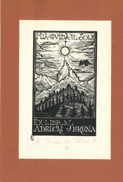 Ex Libris Adelchi Serena (Mia guida il sole)