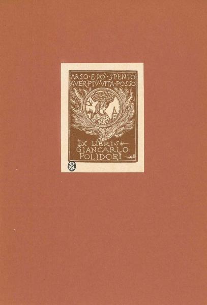 Ex Libris Giancarlo Polidori (Arso e un pò spento aver più vita posso)