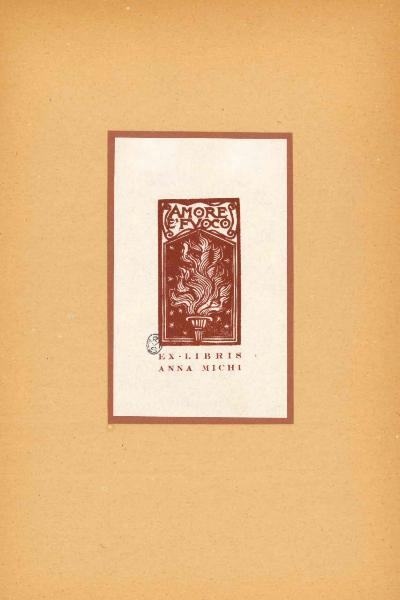 Ex Libris Anna Michi (Amore è fuoco)