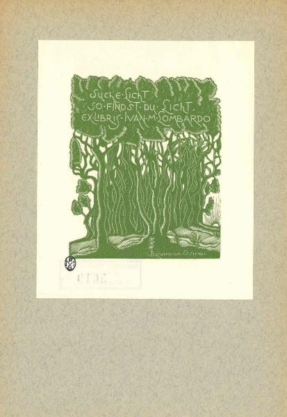 Ex Libris Ivan m. Lombardo (Suche licht so findst du lincht)