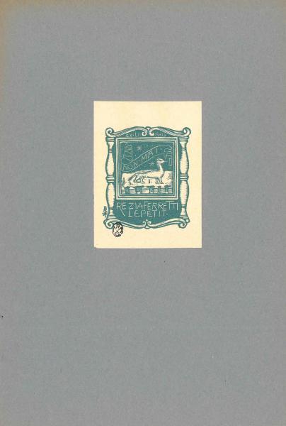 Ex Libris Ferretti (Rezia Lepetit/ non mai)