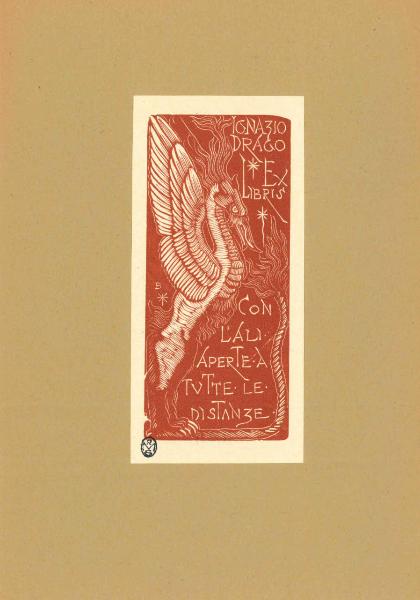 Ex Libris Ignazio Drago 8Con l'ali aperte a tutte le distanze)