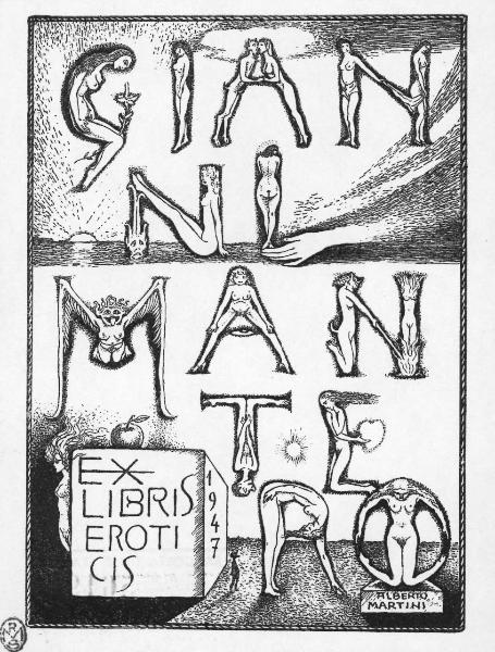 Ex Libris Eroticis Gianni Mantero