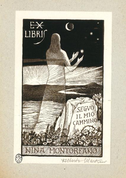 Ex Libris Nina Montorfano (Seguo il mio destino)