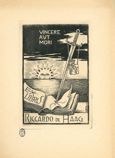 Ex Libris Riccardo de Haag (Vincere aut mori)