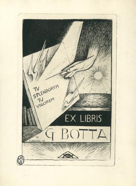 Ex Libris G Botta (Tu splemdorem tu vigorem)