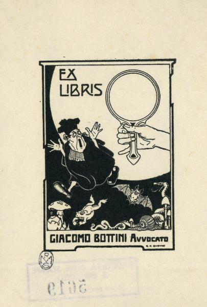 Ex Libris Giacomo Bottini avvocato