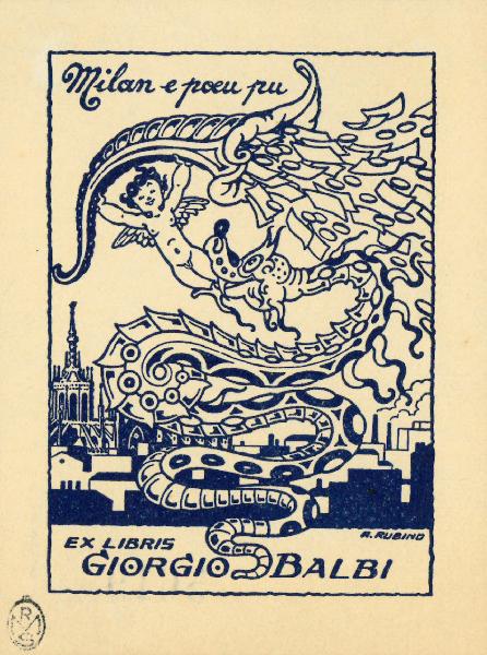 Ex Libris Giorgio Balbi (Milan e poeu pu)