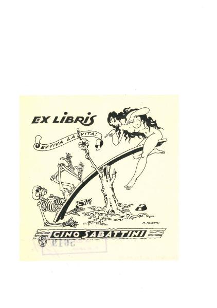 Ex Libris Gino Sabattini (Evviva la vita!)