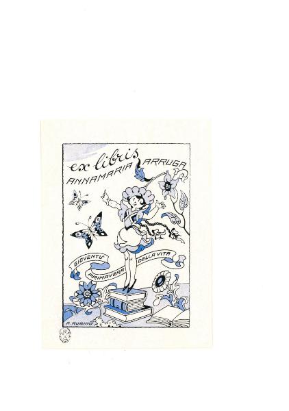 Ex Libris Annamaria Arruga (Gioventù, primavera della vita)