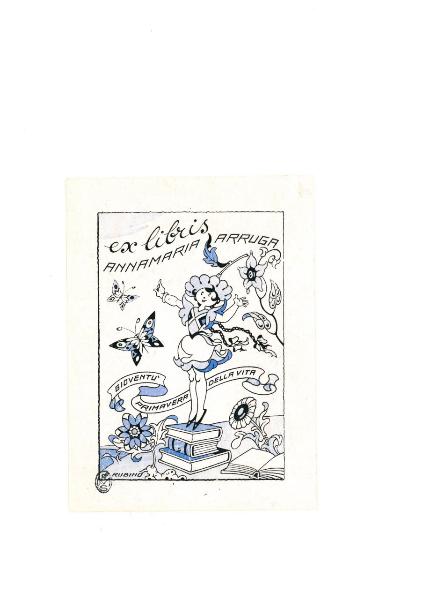 Ex Libris Annamaria Arruga (Gioventù, primavera della vita)