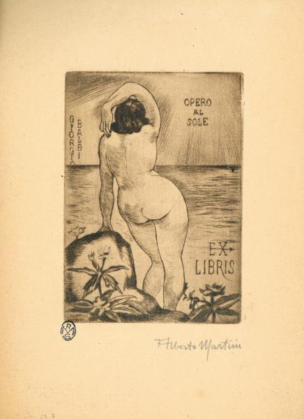 Ex Libris Giorgio Balbi (Opero al sole)