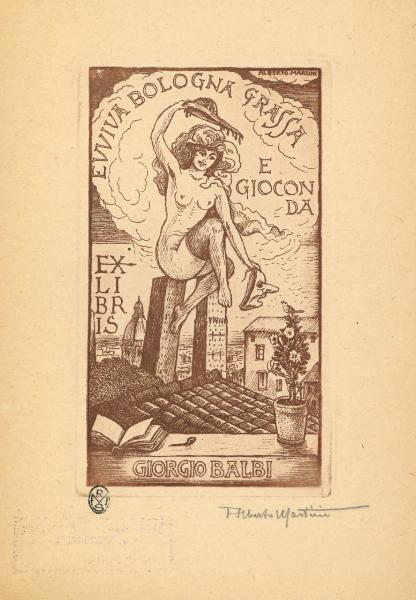 Ex Libris Giorgio Balbi (Evviva Bologna grassa e gioconda)