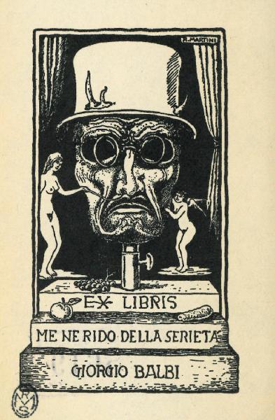 Ex Libris Giorgio Balbi (Me ne rido della serietà)