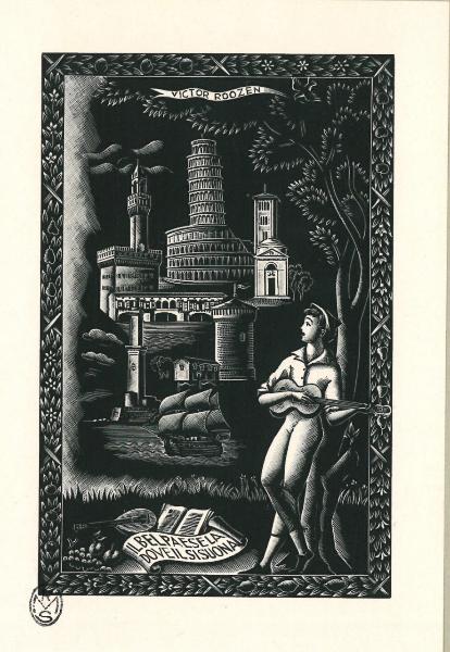 Ex Libris Victor Roozen (Il bel Paese la dove il si suona)