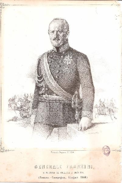 Generale Franzini, Ministro di Guerra e Marina. (Somma - Campagna, Giugno 1848)