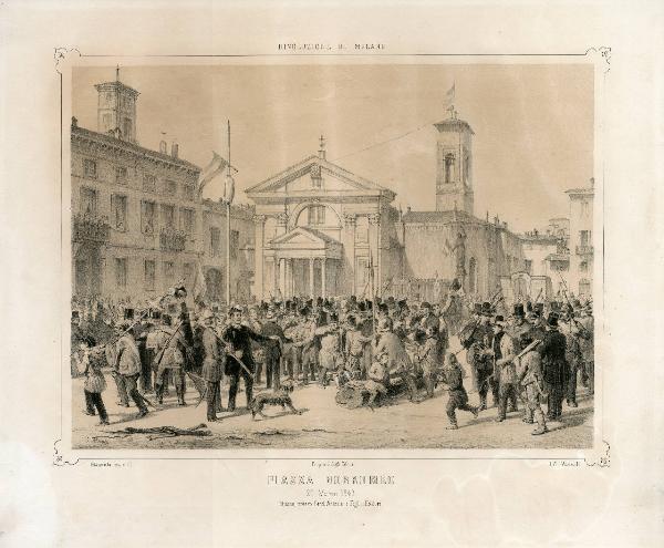 RIVOLUZIONE DI MILANOPIAZZA BORROMEO, 20 marzo 1848