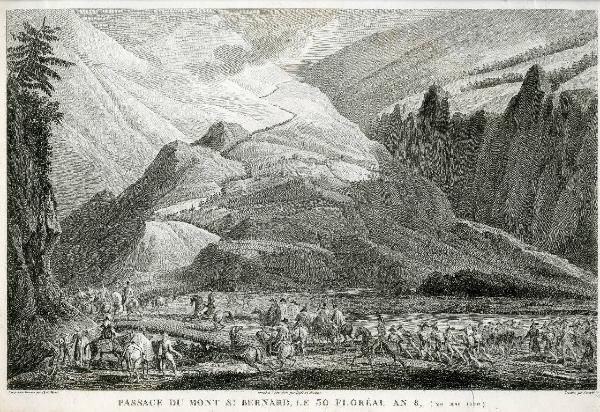 Passage du mont S.t BERNARD, LE 30 FLORÉAL AN 8(20 Mai 1800)