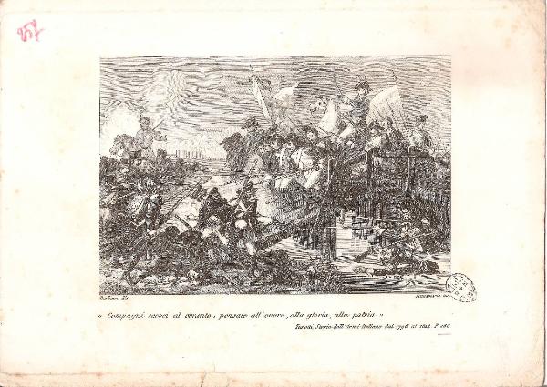 Battaglia al ponte del Serlio 1797