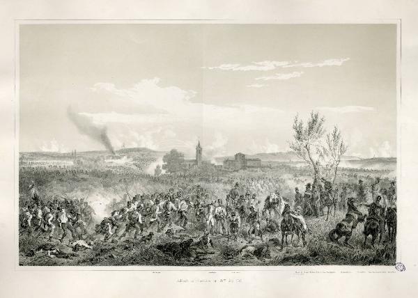 Schlacht von Custozza am 25. ten Juli 1848