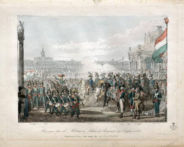Rassegna data alla Milizia in Milano da Bonaparte il 9 Luglio 1797